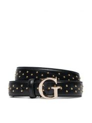 Guess Pasek Damski BW9176 P4430 Czarny. Czarne paski Guess, z aplikacjami, ze skóry. Za 179.99 zł.