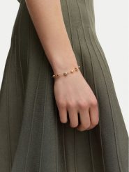 Guess Bransoletka JUBB05 183JW Złoty. Żółte bransoletki Guess, metalowe. Za 189.99 zł.
