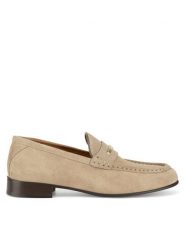 Gino Rossi Mokasyny ELYSE-130 Beżowy. Brązowe mokasyny Gino Rossi, bez wzorów, ze skóry. Za 329.99 zł.