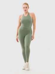 Les Lunes Legginsy sportowe "Luna" w kolorze zielonym rozmiar: XXS. Zielone legginsy sportowe Les Lunes, xxs, bez wzorów, z podwyższonym stanem, outdoorowe. Za 173.99 zł.