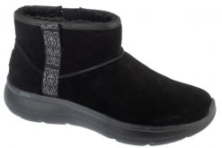 Buty zimowe damskie, On-The-GO Encore - Fireside. Czarne buty trekkingowe Skechers, bez wzorów, z materiału, bez zapięcia, trekkingowe. Za 239.99 zł.