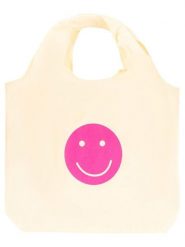 Zwillingsherz Shopper bag "Smile" w kolorze beżowo-różowym - 58 x 49 cm rozmiar: onesize. Brązowe shopper bag Zwillingsherz, bez wzorów, z materiału, na ramię, bez dodatków. Za 59.45 zł.