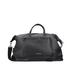 RIEKER H1537-00 black, torba podróżna. Czarne torby podróżne Rieker, bez wzorów, ze skóry ekologicznej. Za 269.90 zł.