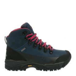Buty trekkingowe damskie CMP Dhenieb granatowe. Niebieskie buty trekkingowe CMP, z gumy, za kostkę, bez zapięcia. Za 884.00 zł.