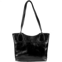 Torebka skórzana damska DAN-A T235 czarna. Czarne torebki klasyczne DAN-A, bez wzorów, ze skóry, eleganckie, bez dodatków. Za 349.99 zł.