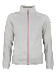 Peak Mountain Kurtka polarowa "Ator" w kolorze kremowym rozmiar: S. Brązowe kurtki Peak Mountain, s, bez wzorów, z polaru, bez kaptura. Za 152.98 zł.