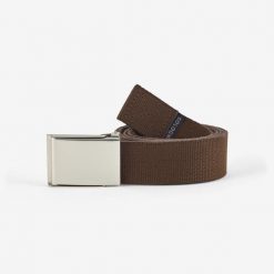 Pasek Solognac 100. Brązowe paski SOLOGNAC, bez wzorów, z poliesteru, sportowe. Za 39.99 zł.