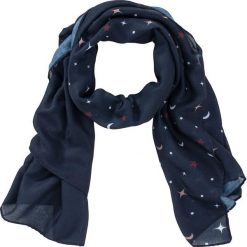 Szal bonprix ciemnoniebiesko-kolorowy. Szaliki i kominy marki B'TWIN. Za 32.99 zł.