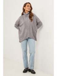 Soft Cashmere Golf w kolorze szarym rozmiar: 34/36. Szare swetry Soft Cashmere, bez wzorów, z kaszmiru, klasyczne, bez ramiączek. Za 143.99 zł.