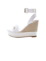 U.S. Polo Assn. Sandały w kolorze biało-beżowym na koturnie rozmiar: 36. Białe sandały U.S. Polo Assn., bez wzorów, z otwartym noskiem, bez obcasa, na koturnie, bez zapięcia. Za 217.99 zł.