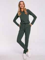 Made of emotion Kombinezon w kolorze ciemnozielonym rozmiar: S. Zielone kombinezony Made Of Emotion, s, bez wzorów, bez kołnierzyka, bez ramiączek. Za 179.99 zł.