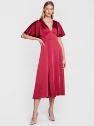 Ted Baker Sukienka koktajlowa Immie 263112 Różowy Regular Fit. Czerwone sukienki Ted Baker, bez wzorów, z syntetyku, wizytowe, bez kołnierzyka, bez ramiączek. Za 1,029.00 zł.