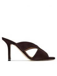 BOSS Klapki Charlize Samule 50563356 Brązowy. Brązowe klapki Boss, bez wzorów, ze skóry, bez obcasa, bez zapięcia. Za 1,849.00 zł.