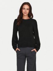 JDY Sweter Elanora 15328345 Czarny Regular Fit. Czarne swetry JDY, s, bez wzorów, z syntetyku, bez ramiączek. Za 159.99 zł.