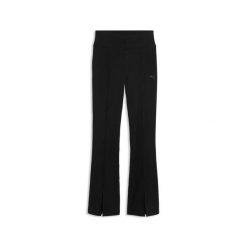Rozkloszowane legginsy damskie Puma Her Rib. Czarne legginsy Puma, bez wzorów, z materiału, eleganckie. Za 259.99 zł.