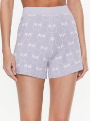 Pinko Szorty materiałowe 100545 A0IT Fioletowy Slim Fit. Fioletowe szorty Pinko, bez wzorów, z materiału. Za 799.99 zł.