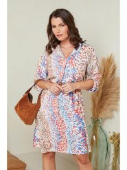 Curvy Lady Sukienka ze wzorem rozmiar: 40/42. Sukienki Curvy Lady, bez wzorów, ze skóry, klasyczne, bez kołnierzyka, bez ramiączek, mini. Za 97.51 zł.
