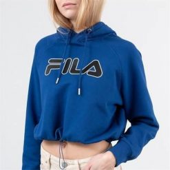 Bluza sportowa damska Fila 687315949. Niebieskie bluzy z kapturem Fila, m, bez wzorów, z kapturem. Za 259.00 zł.