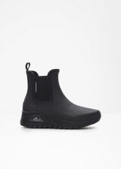 Kalosze Skechers. Czarne kalosze bonprix, bez wzorów, bez zapięcia. Za 359.99 zł.