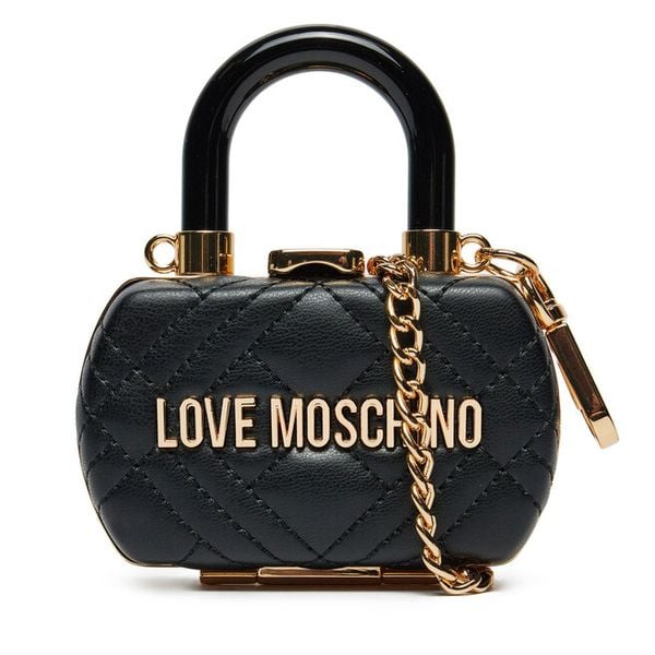 Torebka LOVE MOSCHINO. Czarne kopertówki Love Moschino, bez wzorów, wizytowe, bez dodatków. Za 519.99 zł.