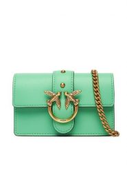 PINKO Torebka Love One Micro C . AI 24-25 PCPL 100064 A0F1 Zielony. Zielone kopertówki Pinko, bez wzorów, ze skóry, wizytowe, bez dodatków. Za 749.99 zł.