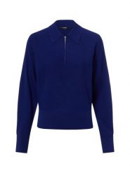 Someday Damski sweter z dzianiny - Tineki Kobiety Sztuczne włókno niebieski jednolity, 40. Niebieskie swetry someday., bez wzorów, z dzianiny, bez ramiączek. Za 449.95 zł.