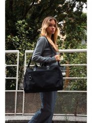 Victor & Hugo Paris Skórzana torba podróżna "Sky" w kolorze czarnym - 44 x 32 x 14 cm rozmiar: onesize. Czarne torby na laptopa Victor & Hugo Paris, bez wzorów, z materiału. Za 374.19 zł.