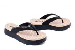 AZALEIA 19180 Maria BM637 black/beige, klapki japonki damskie. Czarne japonki Azaleia, bez wzorów, bez obcasa, bez zapięcia. Za 184.90 zł.