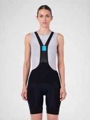 Spodenki rowerowe damskie UYN Ridemiles B026. Czarne szorty sportowe Uyn, bez wzorów, z elastanu, rowerowe. Za 349.99 zł.