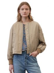 Marc O'Polo Kurtka przejściowa 302127070287 Brązowy Relaxed Fit. Brązowe kurtki Marc O'Polo, bez wzorów, bez kaptura. Za 749.99 zł.