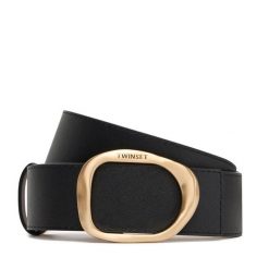 Pasek Damski TWINSET. Czarne paski Twinset, bez wzorów. Za 459.99 zł.