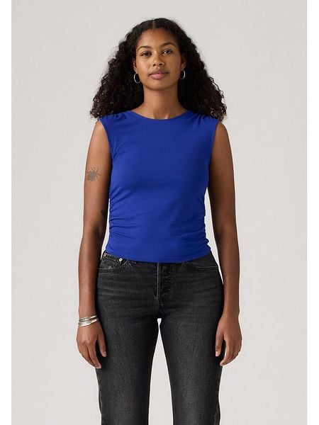 Levi's Top w kolorze niebieskim rozmiar: M. Niebieskie topy Levi's, m, bez wzorów, bez kołnierzyka, bez ramiączek. Za 79.03 zł.