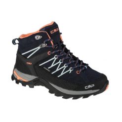 Buty trekkingowe damskie, Rigel Mid. Niebieskie buty trekkingowe CMP, z materiału, bez zapięcia. Za 361.99 zł.