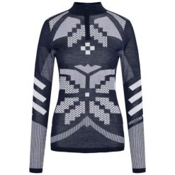Damski sweter 1/4 zip Kari Traa Faith. Fioletowe swetry Kari Traa, xl, bez wzorów, z dzianiny, bez ramiączek. Za 554.35 zł.
