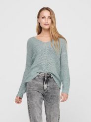 JDY Sweter w kolorze szarym rozmiar: XS. Szare swetry JDY, xs, bez wzorów, ze splotem, bez ramiączek. Za 74.99 zł.