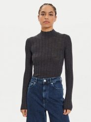 IVY OAK Sweter Kacy Rose IO113151 Szary Slim Fit. Szare swetry IVY & OAK, s, bez wzorów, z wełny, bez ramiączek. Za 459.99 zł.