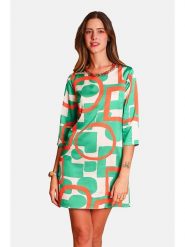 William de Faye Sukienka w kolorze zielono-pomarańczowo-kremowym rozmiar: 36. Brązowe sukienki William de Faye, bez wzorów, klasyczne, bez kołnierzyka, bez ramiączek, mini. Za 87.61 zł.