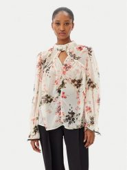 French Connection Bluzka 72YEI Beżowy Regular Fit. Brązowe bluzki French Connection, s, bez wzorów, z syntetyku, bez kołnierzyka, bez ramiączek. Za 269.99 zł.