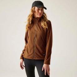 Polar damski rozsuwany Heidy. Brązowe bluzy z polaru Regatta, bez wzorów, z polaru, trekkingowe. Za 228.50 zł.