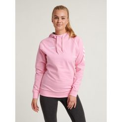 Bluza do piłki ręcznej damska Hummel hml GO z kapturem. Czerwone bluzy Hummel, na wiosnę, xs, z aplikacjami, z bawełny, eleganckie, bez ramiączek, z kapturem. Za 154.00 zł.