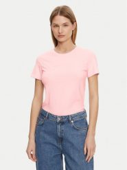 Guess T-Shirt O5GI02 KBBU1 Różowy Regular Fit. Czerwone t-shirty Guess, m, z aplikacjami, z bawełny, bez kołnierzyka, bez ramiączek. Za 79.99 zł.