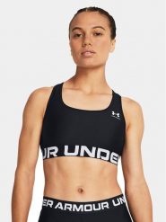 Under Armour Biustonosz sportowy Ua Hg Authentics Mid Branded 1383544-001 Czarny Compression Fit. Czarne biustonosze sportowe Under Armour, bez wzorów, z syntetyku. Za 99.99 zł.