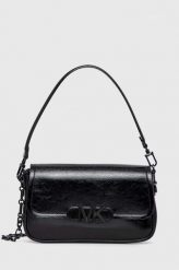 MICHAEL Michael Kors torebka skórzana kolor czarny. Czarne listonoszki MICHAEL Michael Kors, bez wzorów, bez dodatków. Za 2,329.90 zł.