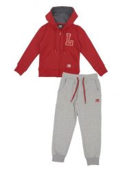 Bluza z kaptur na co dzień na siłownię. Czerwone bluzy LEONE 1947 APPAREL, bez wzorów, z dresówki, bez kaptura, na fitness i siłownię. Za 84.16 zł.