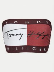 Tommy Hilfiger Biustonosz bezfiszbinowy UW0UW05608 Bordowy. Czerwone biustonosze Tommy Hilfiger, bez wzorów, z bawełny. Za 89.99 zł.