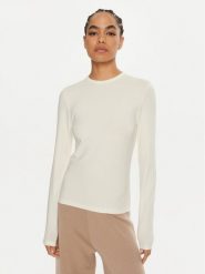 Calvin Klein Bluzka K20K207745 Écru Regular Fit. Bluzki Calvin Klein, m, bez wzorów, z bawełny, bez kołnierzyka, bez ramiączek. Za 189.99 zł.
