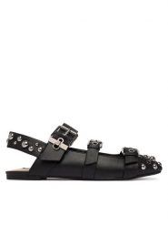 Liu Jo Baleriny Birgitte 12 SA6041 PX650 Czarny. Czarne baleriny Liu Jo, bez wzorów, ze skóry, bez obcasa, bez zapięcia. Za 729.99 zł.