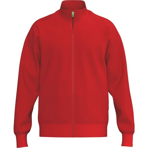 Sweter z prążkowanym kołnierzem Erima TS. Czerwone swetry Erima, m, bez wzorów, z bawełny, bez ramiączek. Za 227.00 zł.