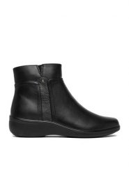 Clara Barson Botki CEO-LM3C9626-01 Czarny. Czarne botki Clara Barson, bez wzorów, z materiału, bez obcasa, na płaskiej podeszwie, bez zapięcia. Za 119.99 zł.
