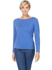 Heine Sweter w kolorze niebieskim rozmiar: 34. Niebieskie swetry Heine, bez wzorów, z bawełny, bez ramiączek. Za 56.95 zł.